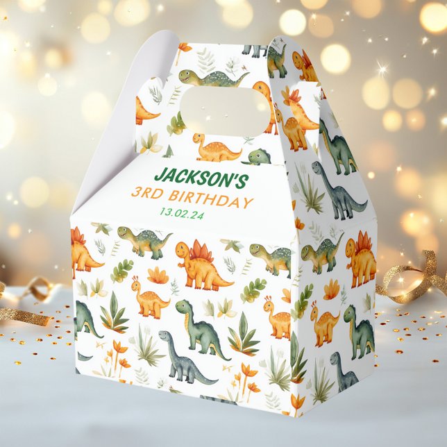 Boys Dinosaur Geburtstagsparty Gefallen Box Geschenkschachtel (Von Creator hochgeladen)
