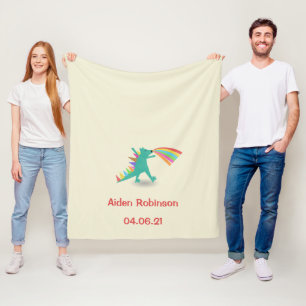 Boys Dinosaur Themed Fleece Blanket Geschenk