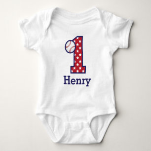 Boys erstes Geburtstag Baseball Shirt Baseball Par