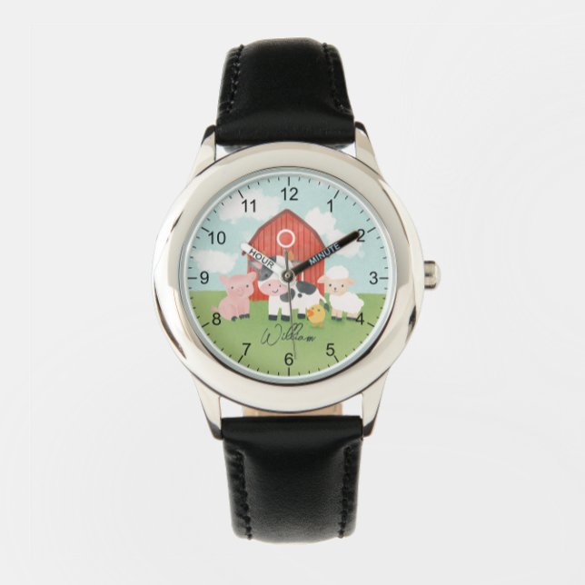 Boys Farm Animal Barnyard Kids Armbanduhr (Von Creator hochgeladen)