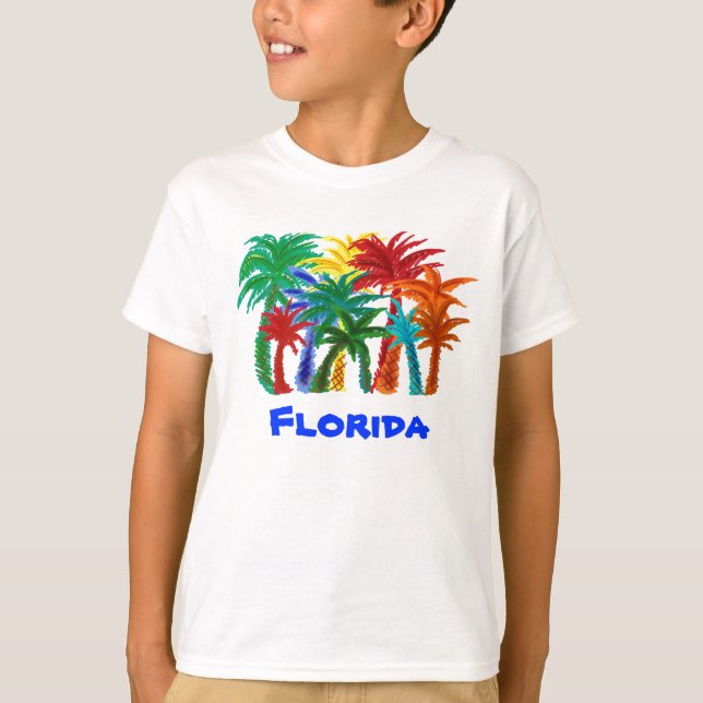 Boys Florida Palme Shirt (Vorderseite)
