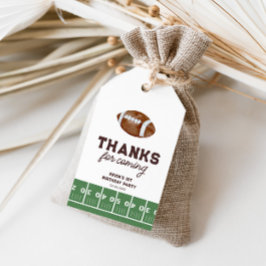 Boy's Football 1. Geburtstag Touchdown Gefallen Geschenkanhänger