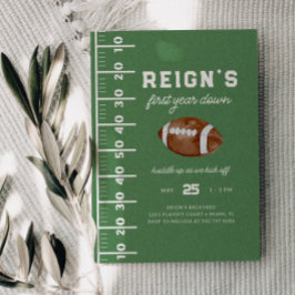 Boy's Football Erstes Jahr Runter 1. Geburtstag Pa Einladung