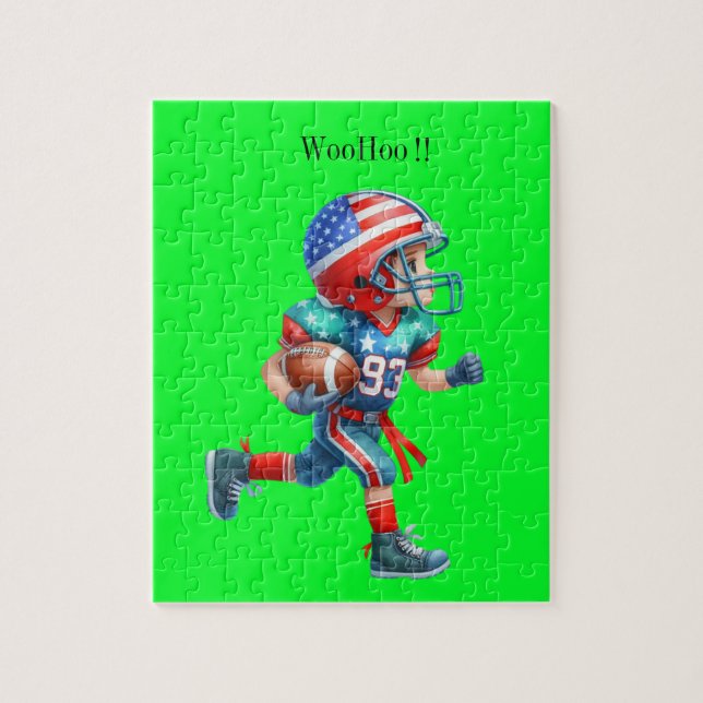 Boy's Football player Puzzle (Vertikal)