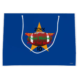 Boy's Football Thema Personalisierte Geschenktasch Große Geschenktüte