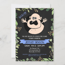 Boys Fun Baby Shower Einladung
