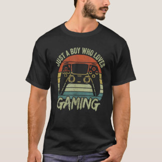 Boys Gamer Apparel Just A Boy Who Loves Gaming T-Shirt