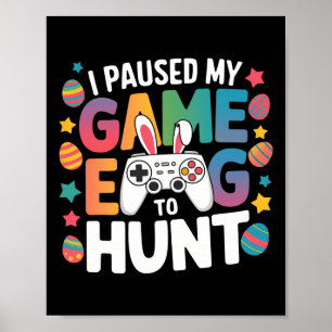 Boys Gamer Egg Jagen Ostertag Videospiele Bunny G Poster