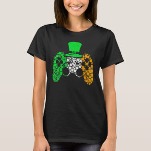Boys Gamer Game Lucky Kleeblatt St Patricks Day Ir T-Shirt