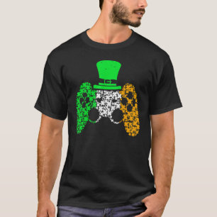 Boys Gamer Game Lucky Kleeblatt St Patricks Day Ir T-Shirt