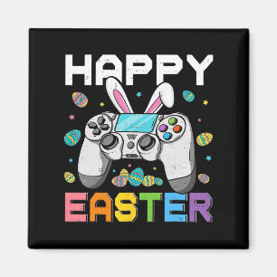 Boys Gamer Happy Ostertag Videospiele Bunny Gami Magnet