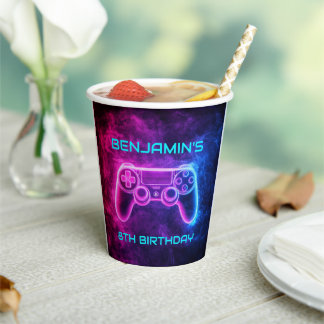 Boys Gaming Controller Geburtstagsparty Pappbecher