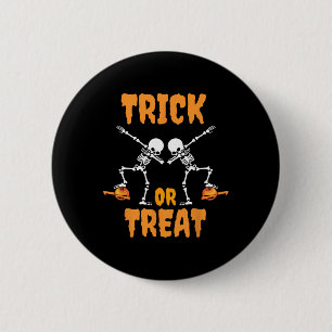 Boys Girls Dabbing Pumpkin Skelett Zombie Kostüm Button