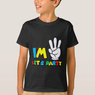 Boys Girls Drittes Geburtstag Shirt 3. Geburtstag