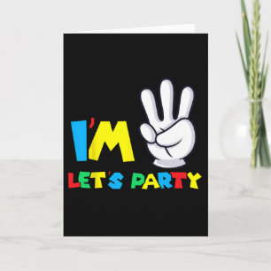 Boys Girls Drittes Geburtstag Shirt 3. Geburtstag Karte