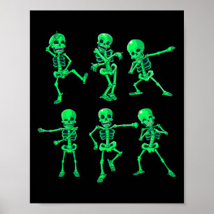 Boys Girls Kinder tanzen Skeletttanz Challenge Poster