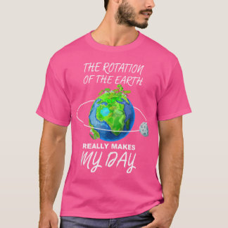 Boys Girls - Niedlich Earth Rotation Astronomie Gr T-Shirt