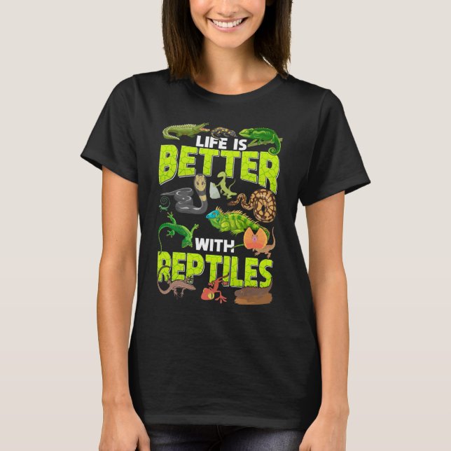 Boys Girls Reptiles Lizard Gecko Bartded Dragon T-Shirt (Vorderseite)