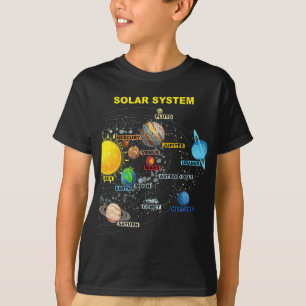 Boys Girls - Solar System Graphets Space T-Shirt