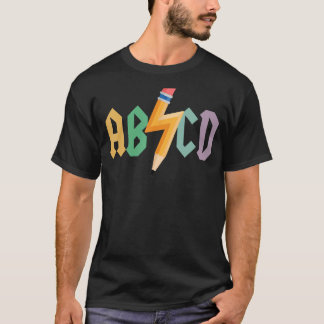 Boys Girls Teachers ABCD Rock Graphics zurück zu S T-Shirt