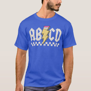Boys Girlseachers ABCD Rock Zurück zur Schule Klas T-Shirt