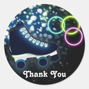 Boys Glow Roller Skate Geburtstagsparty Sticker