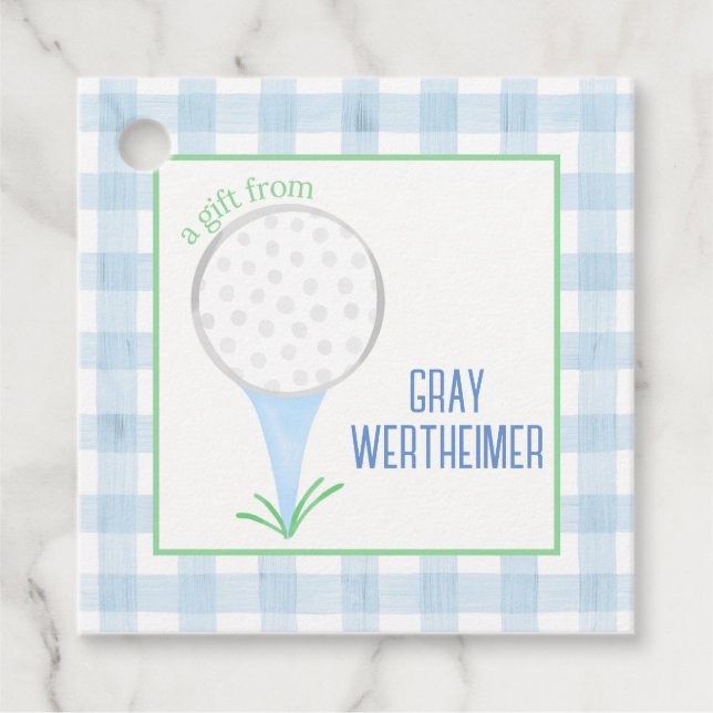 Boys Golf Club Geschenktasten Geschenkanhänger (Vorderseite)
