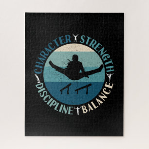 Boys Gymnastics Character Strength Discipline Puzzle