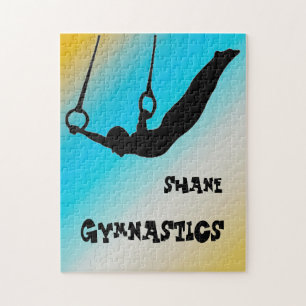Boys Gymnastik Rings Gradient Puzzle