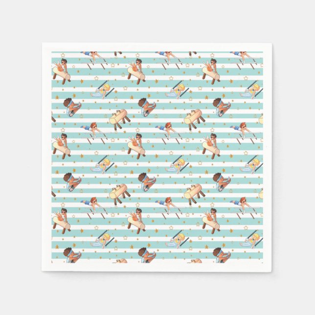 Boys Gymnastik Rings Parallel Bars Pommel Pferd Serviette (Vorderseite)