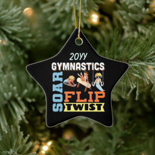 Boys Gymnastik Zitat - Gedreht Drehung Keramik Ornament