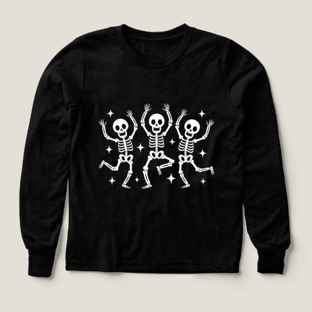 Boys Halloween Skeletts Shirt (Design Vorderseite)