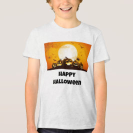 boys happy halloween t-shirt Tri-Blend shirt