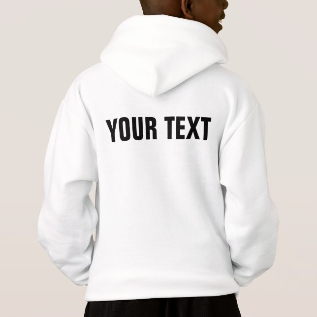 Boys Hoodie Sweatshirt Pullover Template (Rückseite)