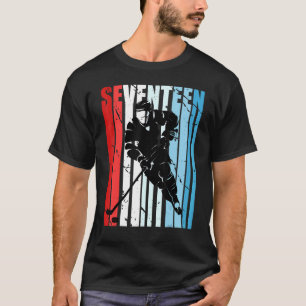 Boys Ice Hockey 17. Geburtstag Spieler Motivierend T-Shirt