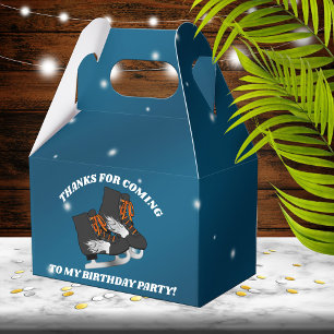 Boy's Ice Skate Geburtstagsparty Geschenkschachtel