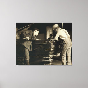 Boys Jostle for Rank am Pooltisch - Mai 1910 Leinwanddruck