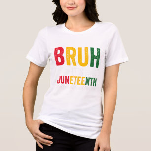 Boys Juneteenth T-Shirt Black Freedom 2024 Männer  Tri-Blend Shirt