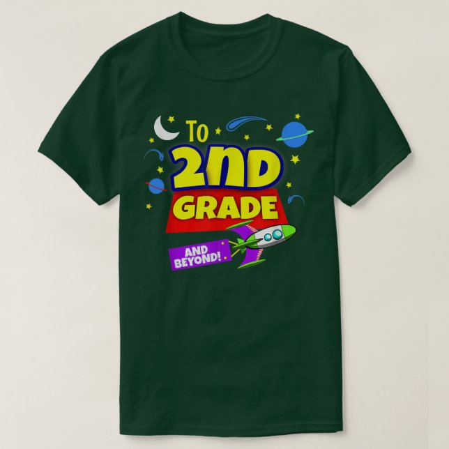 Boys Kids Back To School To Infinity And Beyond Se T-Shirt (Design vorne)
