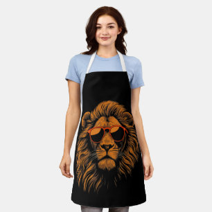 Boys Kids Funny Lion Animal Schürze