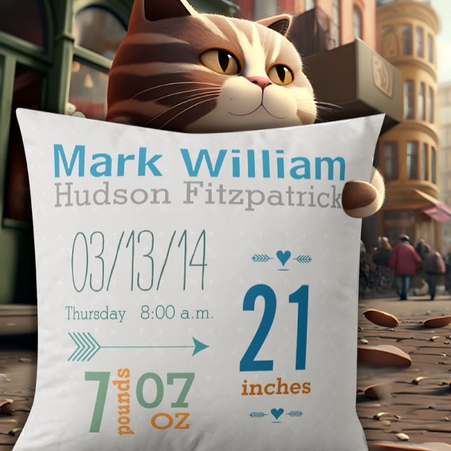 Boy's Kinderzimmer Room Baby Arrow Muster Kissen (Von Creator hochgeladen)