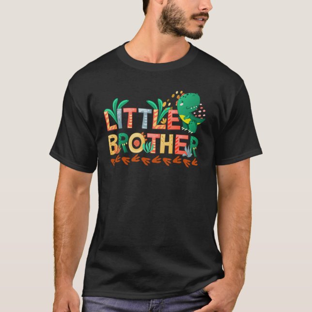 Boys Little Brother Dino T-Shirt (Vorderseite)