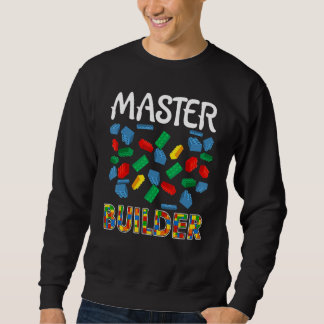 Boys Master Builder Funny Brick Gebäude blockiert Sweatshirt