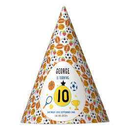 Boys Modern Sports Geburtstagsparty | Thema des Sp Partyhütchen