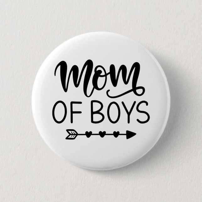 Boys Mom Button (Vorderseite)