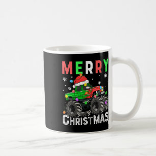 Boys Monster Truck Frohe Weihnachts-Weihnachtsmann Kaffeetasse