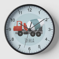 Boys Niedlich Blue Construction Concrete Mixer Kid