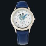 Boys Niedlich Blue Space Alien Cartoon Kinder Armbanduhr<br><div class="desc">Diese niedliche und moderne Kinderuhr bietet einen blauen Raum Alien Cartoon und kann mit Ihrem Jungennamen personalisiert werden. Mit klaren,  leicht lesbaren Zahlen ist diese "erste" Uhr ideal für Kinder oder Kleinkinder,  die gerade erst mit dem Lernen beginnen. Das perfekte Raumgalaxie-Design für Ihr Kleines!</div>