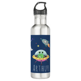Boys Niedlich Blue Space Alien Kinderschule Edelstahlflasche