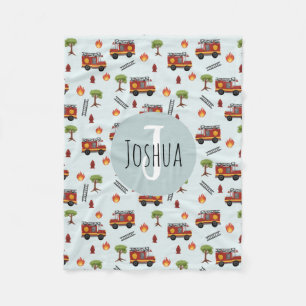 Boys Niedlich Fireman Fire Motor LKW Muster Fleecedecke